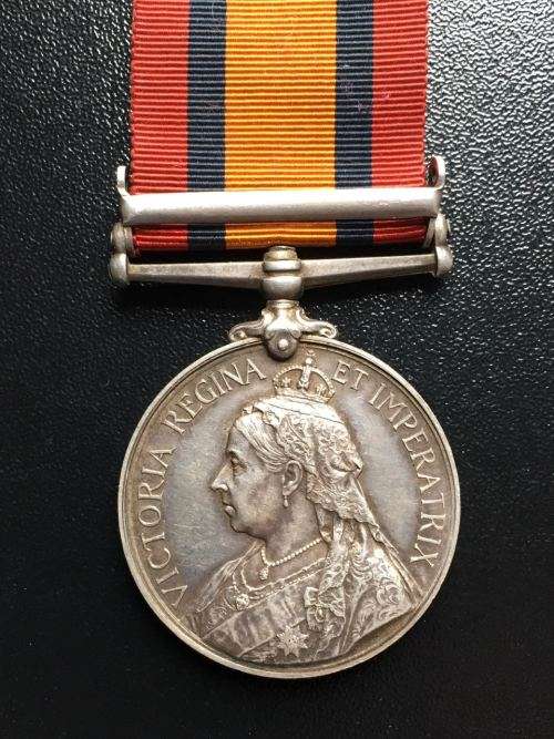BOER WAR QSA MEDAL TO W BIRCH MAFEKING TOWN GUARD WITH DEFENCE OF MAFEKING CLASP-CORRECTLY NAMED &