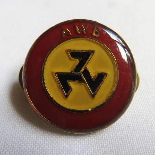 AWB PIN BREAST BADGE-DIAMETER 30 MM- 2 PINS