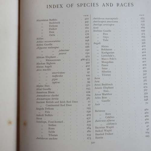 ROWLAND WARD'S-RECORDS OF BIG GAME-SEVENTH EDITION 1914-532 PAGES HARD COVER-SOME BROWNING OF PAGE-B