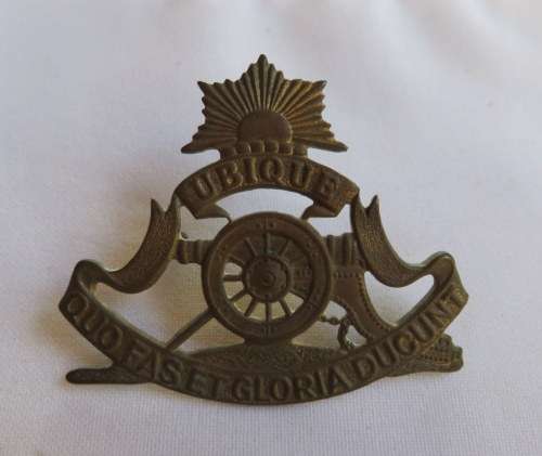 OFS UNIVERSITY REGIMENT CAP BADGE-2X SCREW LUGS-WORN FROM 1964