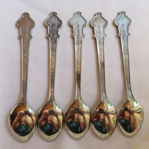 SELECTION OF 5 ROLEx TEASPOONS-LUCERNE SWITZERLAND