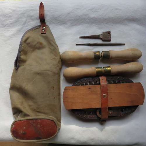 MILITARY ISSUE WILLYS JEEP HAND SAW IN CANVAS BAG-SCARCE ITEM-GOOD CONDITION