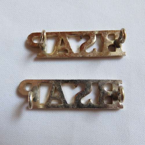 BSAP ANODISED TITLE PAIR-LUGS INTACT