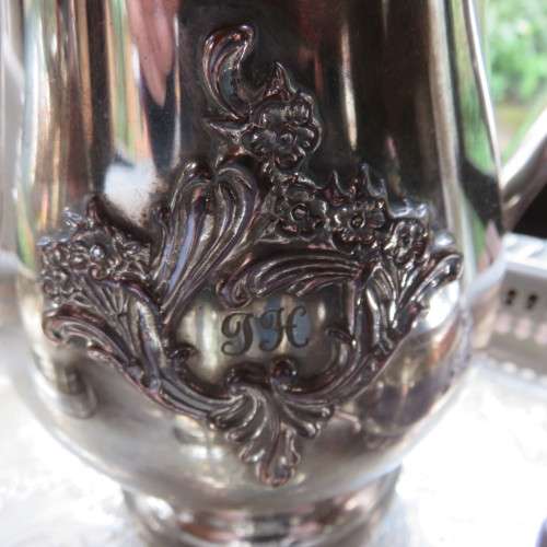 SILVER PLATED TEA & COFFEE SET OF 4