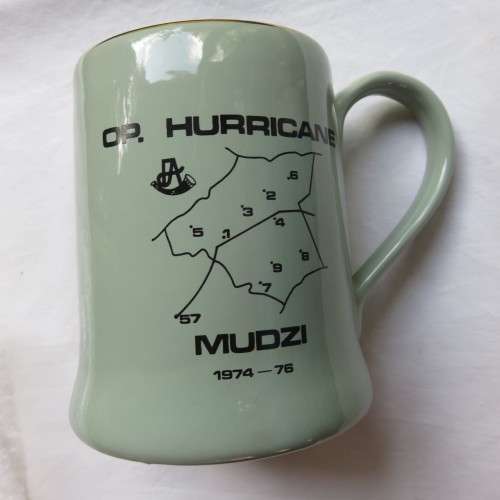 RHODESIAN OP HURRICANE MUG-WILLSGROVE WARE POTTERY-GOOD CONDITION