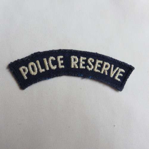 RHODESIAN BSAP POLICE RESERVE CLOTH TITLE 1960'S-70'S