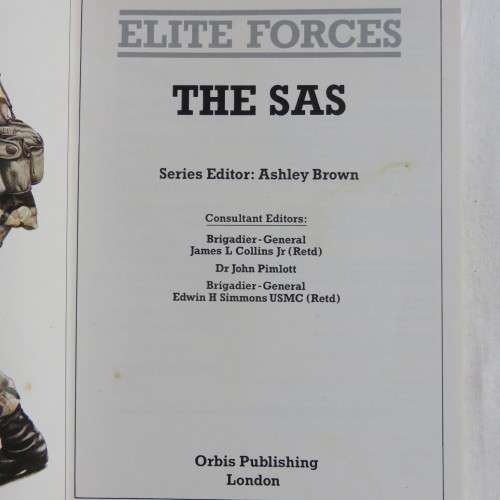 THE SAS-ELITE FORCES-96 PAGES-1ST EDITION PUBLISHED 1986
