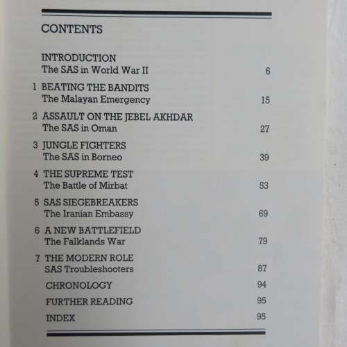 THE SAS-ELITE FORCES-96 PAGES-1ST EDITION PUBLISHED 1986