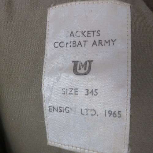 ORIGINAL MILITARY ISSUE BUNNY JACKET WITH MILITARY AND PURE WOOL LABELS-SIZE MEDIUM-MEASURES 50CM A