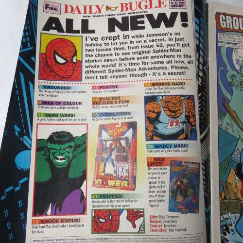 SPIDERMAN 4TH AUG 99 & 9 JUNE 99- SOLD TOGETHER