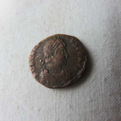 ROMAN COIN ARCADIUS 410 AD REVERSE VICTORY CROWNING EMPEROR ANTIOCH MINT-DIAMETER 16MM-AUTHENTIC