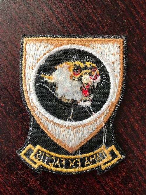 SAAF 19 SQUADRON PATCH-WORN FROM THE EARLY 1980'S ON RIGHT UPPER ARM-ORIGINAL