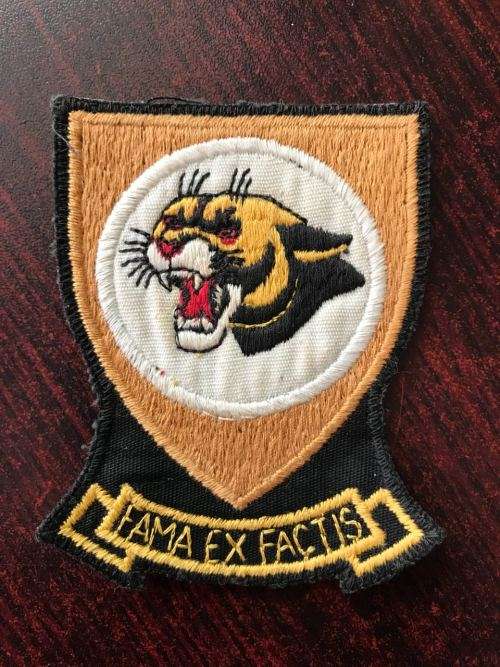 SAAF 19 SQUADRON PATCH-WORN FROM THE EARLY 1980'S ON RIGHT UPPER ARM-ORIGINAL