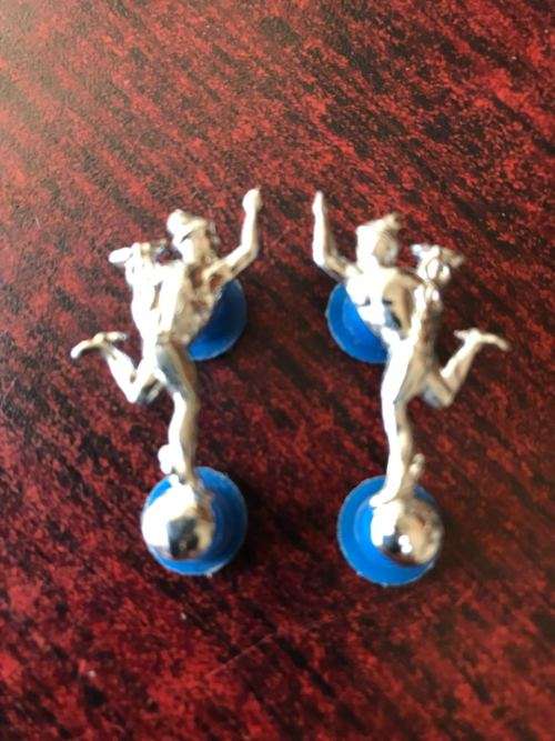 SA CORPS OF SIGNALS COLLAR BADGE PAIR-WORN FROM 1959-PINS INTACT