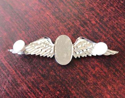 SA PARACHUTE INSTRUCTOR FULL WING-WORN FROM 1970'S-DARK BLUE CENTRE-VARIATION - 2 PINS