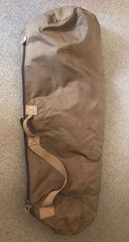SADF DUFFLE BAG,WATERPROOF NYLON TYPE WITH ZIP-GOOD CONDITION