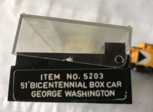 BACHMANN N SCALE -ITEM NO 5203 51 BICENTENNIAL BOX CAR-GEORGE WASHINGTON