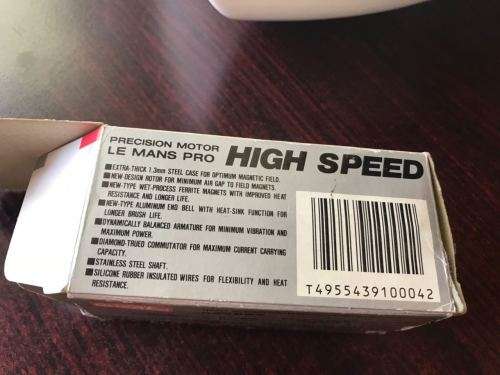 KYOSHO LE MANS HIGH SPEED MOTOR-TECH SPECS 7,2-9,6V-34500RPM/186G/14 TURN 0,75MM-NEVER USED-NEW