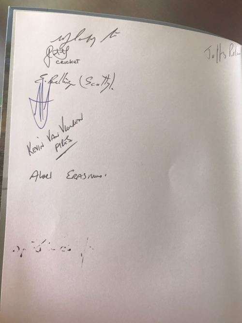 SPECIALISED COOKING THE RECCE WAY-SIGNED BY THE AUTHORS AND 8 OTHER  RECCE OPERATORS-STIFF CARD COVE