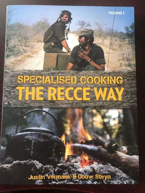 SPECIALISED COOKING THE RECCE WAY-SIGNED BY THE AUTHORS AND 8 OTHER  RECCE OPERATORS-STIFF CARD COVE