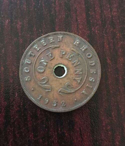 SOUTHERN RHODESIA 1952 PENNY-BRONZE