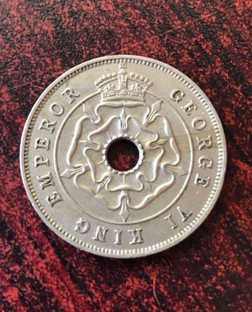 SOUTHERN RHODESIA COPPER /NICKEL -1939 ONE PENNY