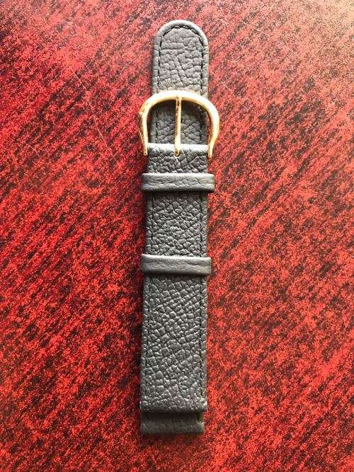 17 MM GENUINE LEATHER WATCH BAND -EXTENDED LENGTH 195MM