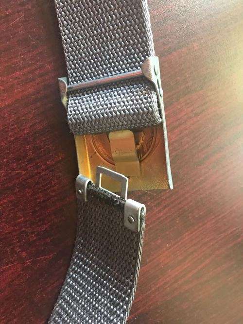 EAST GERMAN BELT & BUCKLE -NEVER USED-EXTENDED LENGTH 120 CM