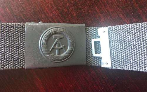EAST GERMAN BELT & BUCKLE -NEVER USED-EXTENDED LENGTH 120 CM