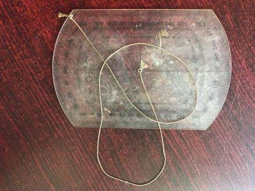 ORIGINAL RECCE OPERATORS PROTACTOR FOR READING MAPS-STILL WITH TWINE TO BE ATTACHED TO THE WEBBING S