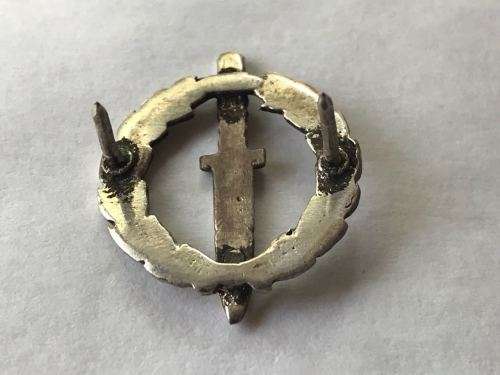 RECCE OPERATOR SILVER MESS DRESS QUALIFICATION BADGE-ORIGINAL- 2 PINS-SILVER