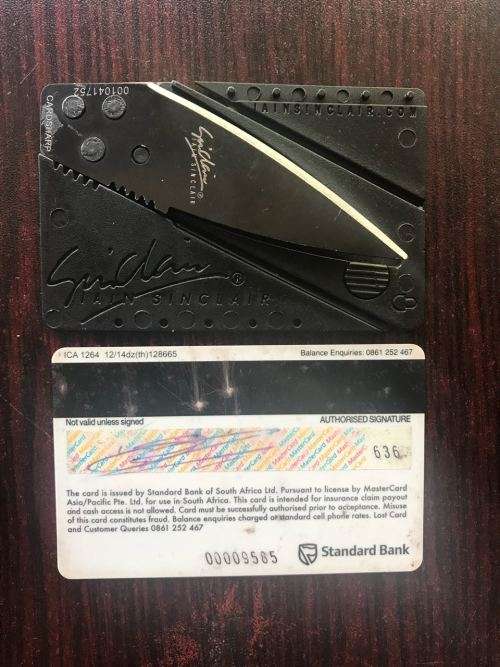 CARDSHARP CREDIT CARD FOLDING SAFETY KNIFE