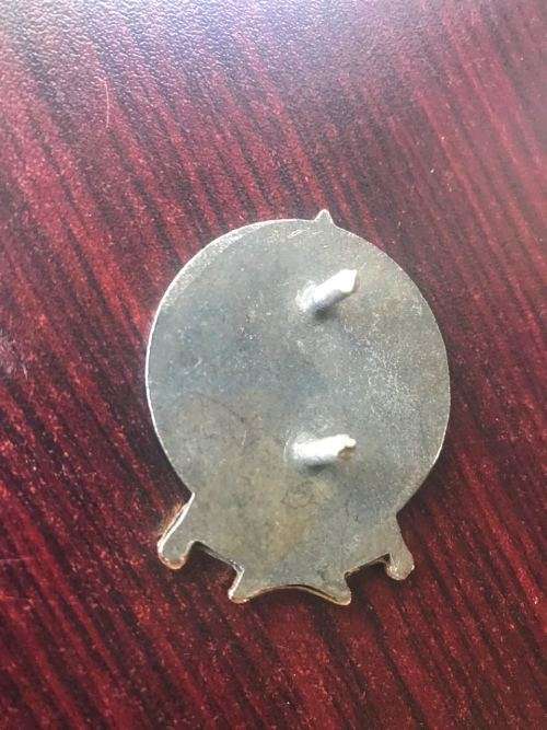 ANTI AIRCRAFT SCHOOL BI-METAL CAP BADGE-APPROVED IN 1986-2X SCREW LUGS