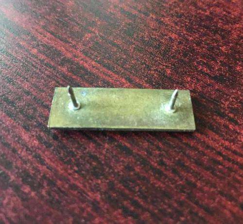 TECHNICAL SERVICES CORPS BERET BAR-ROYAL BLUE/SAFFRON/SIGNAL RED- 2 PINS