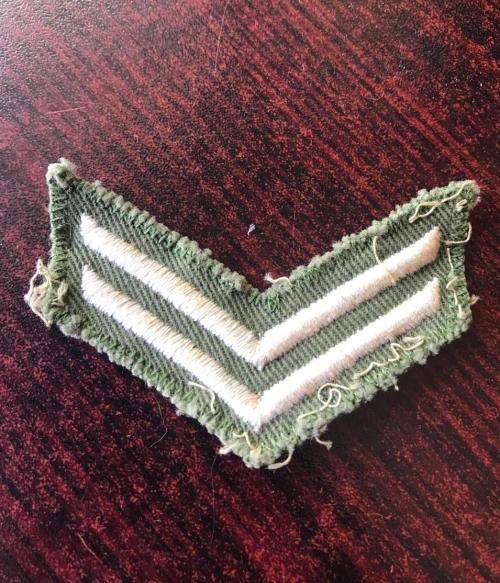 RHODESIA ARMY CORPORAL RANK BADGE 1960'S-80