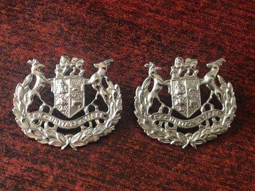 WARRANT OFFICER CLASS 1 CHROMED RANK BADGE PAIR-ONLY WORN BY THE ARMY-PINS INTACT