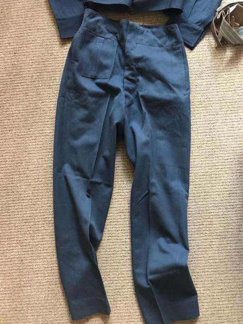 ORIGINAL PURE NEW WOOL BUNNY JACKET & TROUSERS-LABELLED & DATED 1974-SIZE  MEDIUM-MEASURES 50 CM ARM