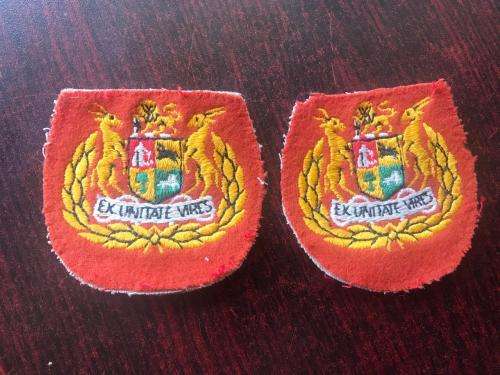 REGIMENTAL SERGEANT MAJOR RANK PAIR-1970'S-2002