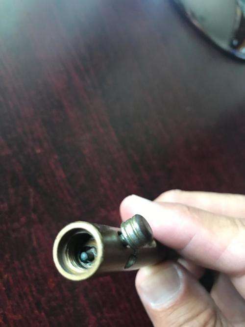 PENCIL FLAIR,BRASS + METAL -WORKING CONDITION-TOTAL LENGTH 122MM