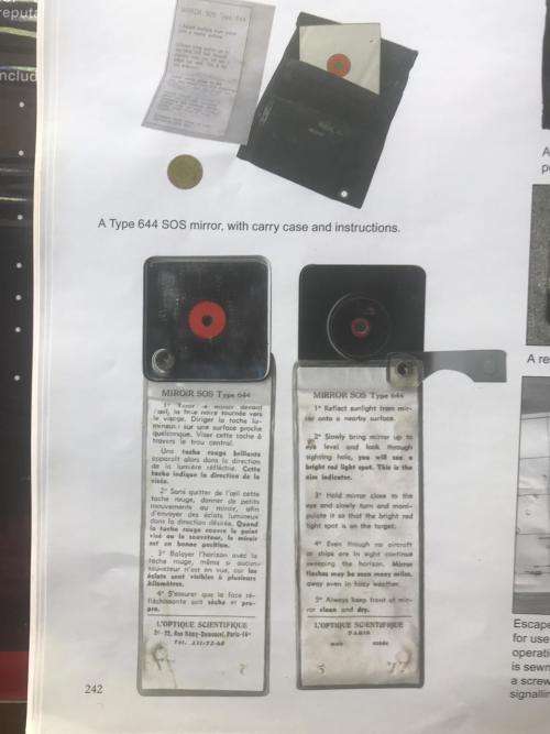 RECCE MIRRORS SOS TYPE 644-4X4 CM WITH AN ATTACHMENT THAT SWIVELS AT THE BACK