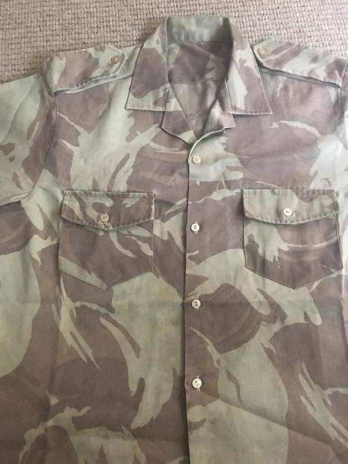 AWB CAMO SHORT SLEEVE SHIRT-SIZE LARGE-MEASURES 60 CM ARMPIT TO ARMPIT