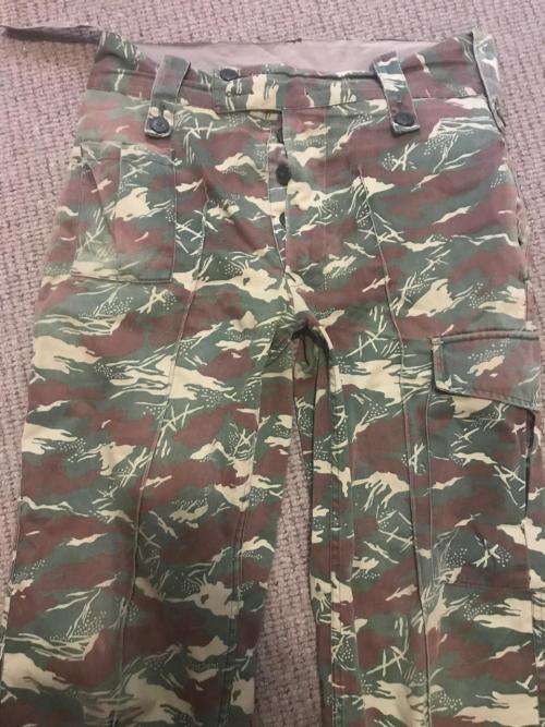 ORIGINAL KOEVOET CAMO TROUSERS-SIZE 32-PIPE LENGTH 70 CM-USED BUT GOOD CONDITION