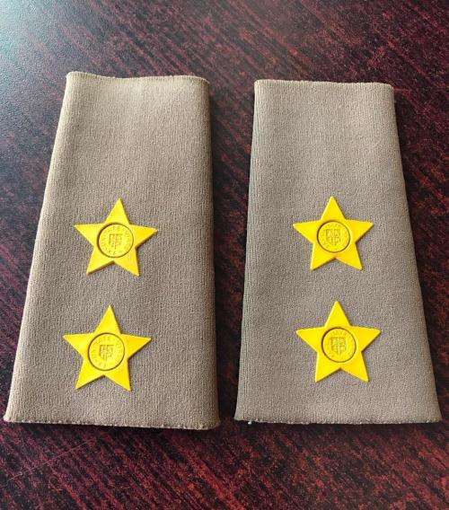 SA ARMY TUPPER RANK BOARD PAIR FOR LIEUTENANT