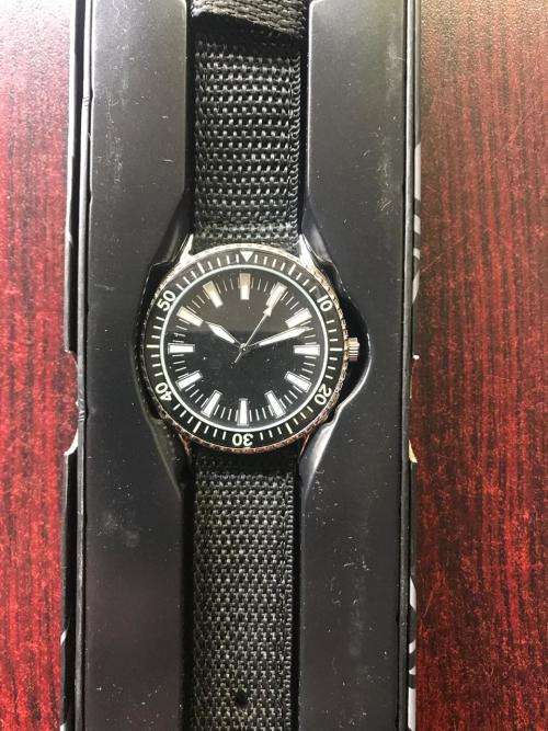 REPLICA OF THE FRENCH SEAMAN'S WATCH -WORN 1960'S WITH 15 PAGE BOOKLET ON THE HISTORY BEHIND IT