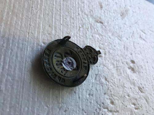 CIVILIAN GUARD/WARDENS CAP BADGE- WORN 1930'S-1940'S- 2 LUGS