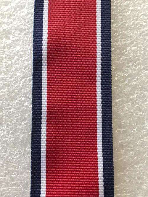 FULL SIZE JOHN CHARD MEDAL RIBBON (1952) SOLD IN 15CM LENGTH