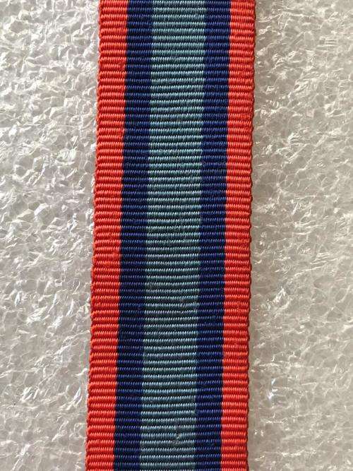 MINIATURE KOREA MEDAL (SOUTH AFRICA)MEDAL RIBBON-SOLD IN LENGTHS OF 15 CM