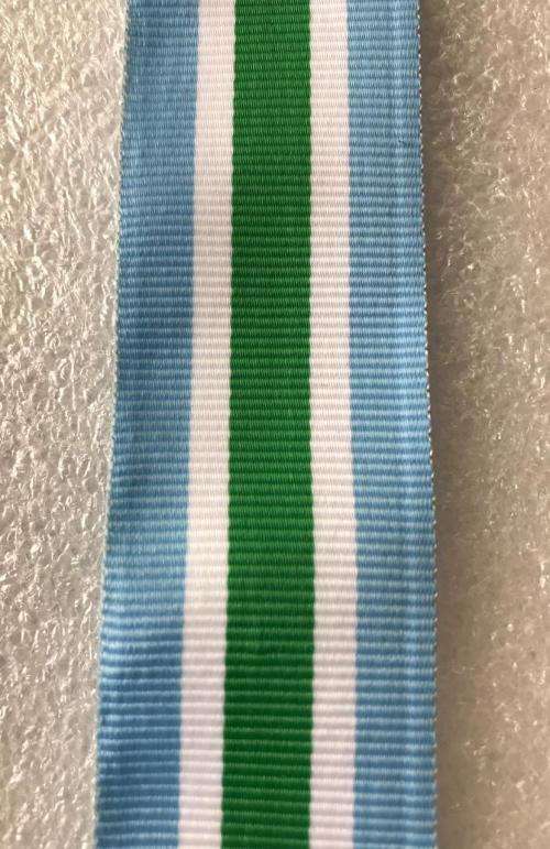 FULL SIZE UNITAS MEDAL RIBBON-SOLD IN LENGTHS OF 15 CM