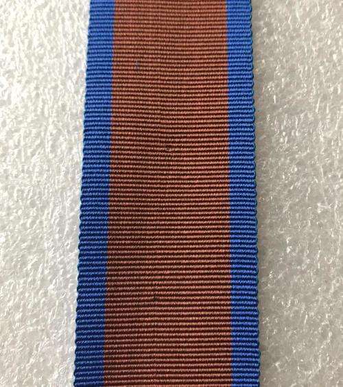 VENDA GOLD CROSS GALLANTRY FULL SIZE MEDAL RIBBON-SOLD IN LENGTHS OF 15 CM