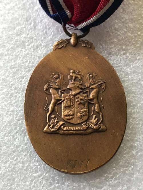 FULL SIZE JOHN CHARD MEDAL (1952)-NUMBERED